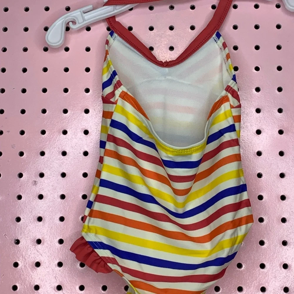 GAP Baby Rainbow Stripe One-Piece Swimsuit | 18–24M | Great Condition
